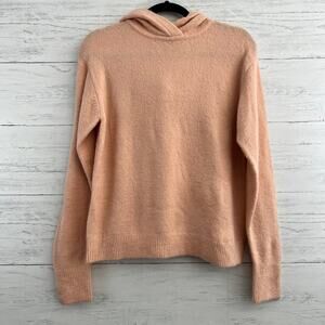 M Magaschoni NWT Peach Hooded Wool Blend Sweater Size S